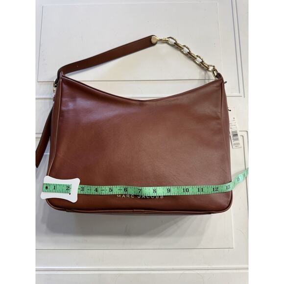 Marc Jacobs Tempo Baguette Chain Leather Shoulder Bag CHOCOLATE TRUFFLE NWT $525 - Picture 3 of 6
